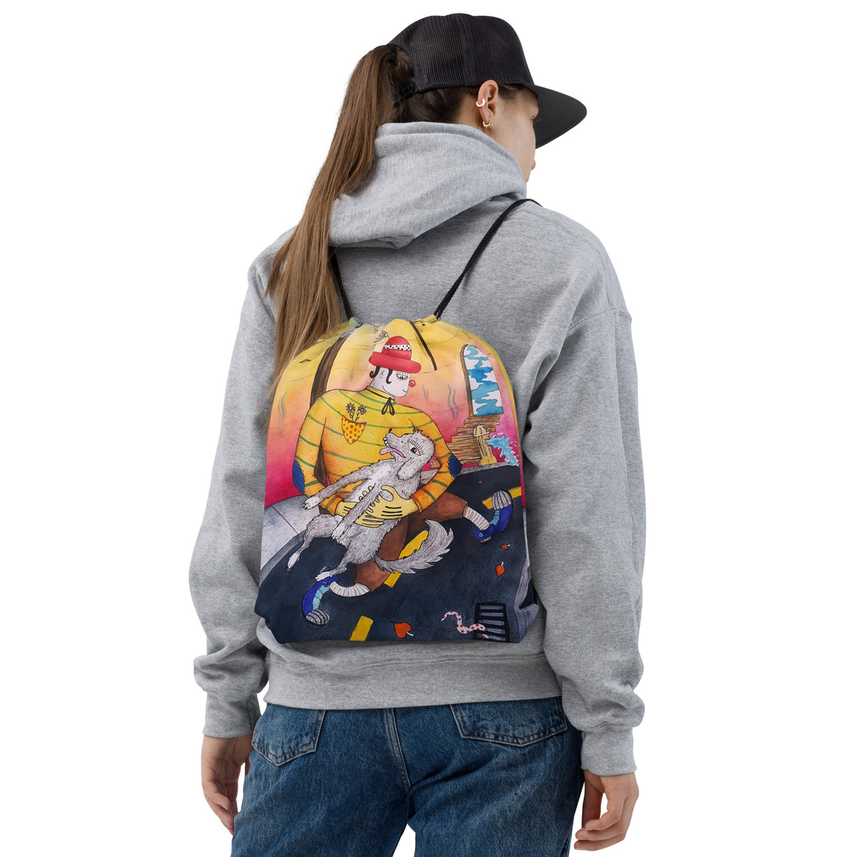 Run Drawstring bag