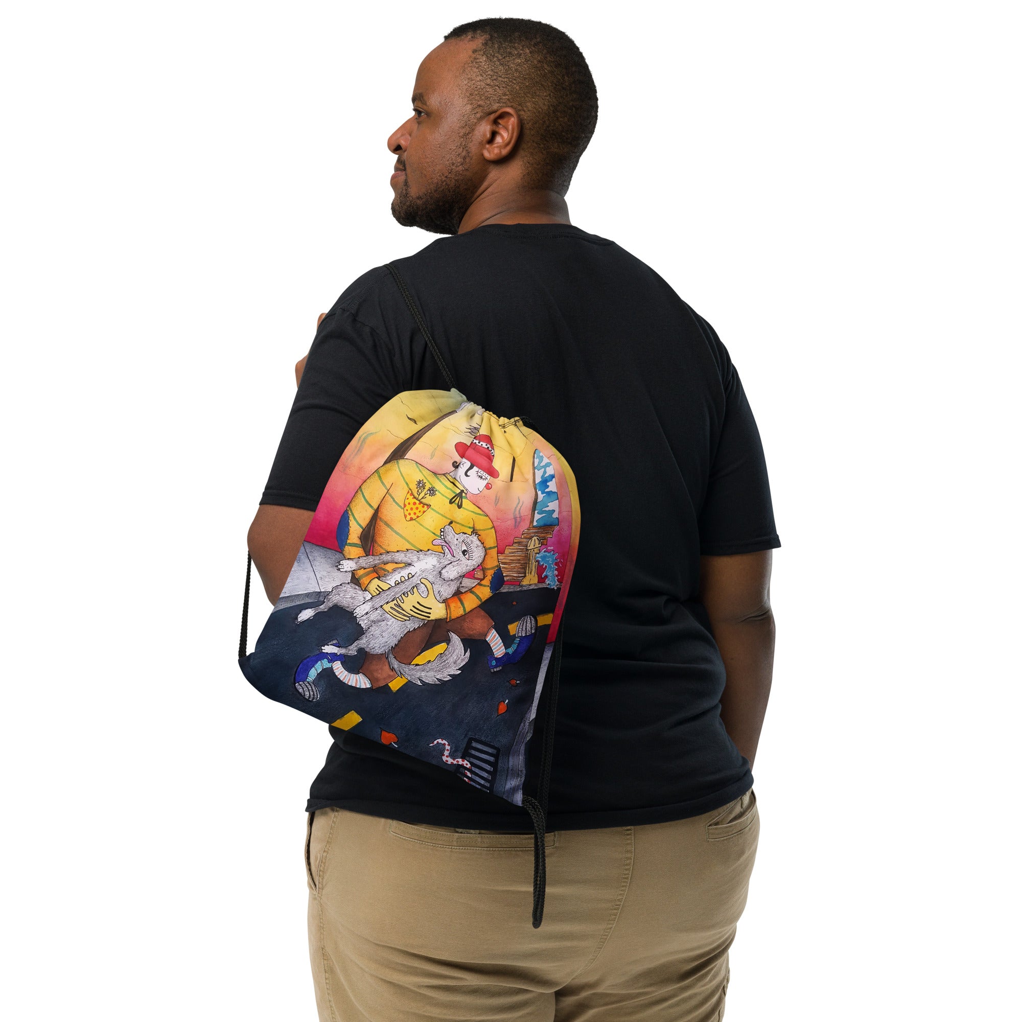 Run Drawstring bag