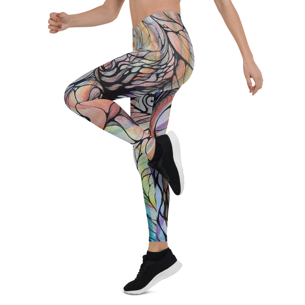 Metal liquid Leggings