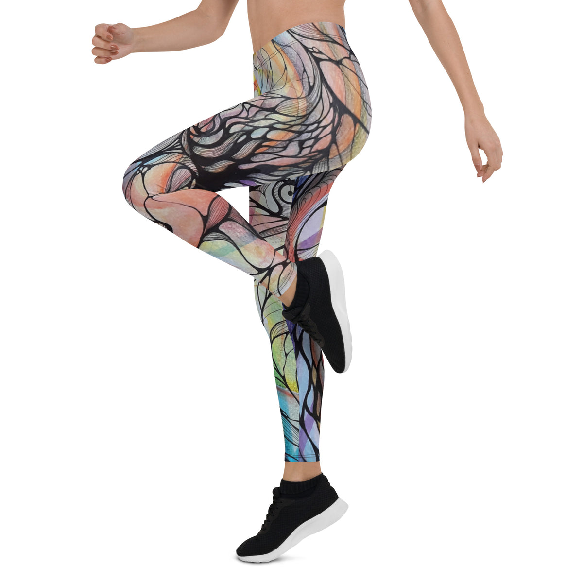 Metal liquid Leggings