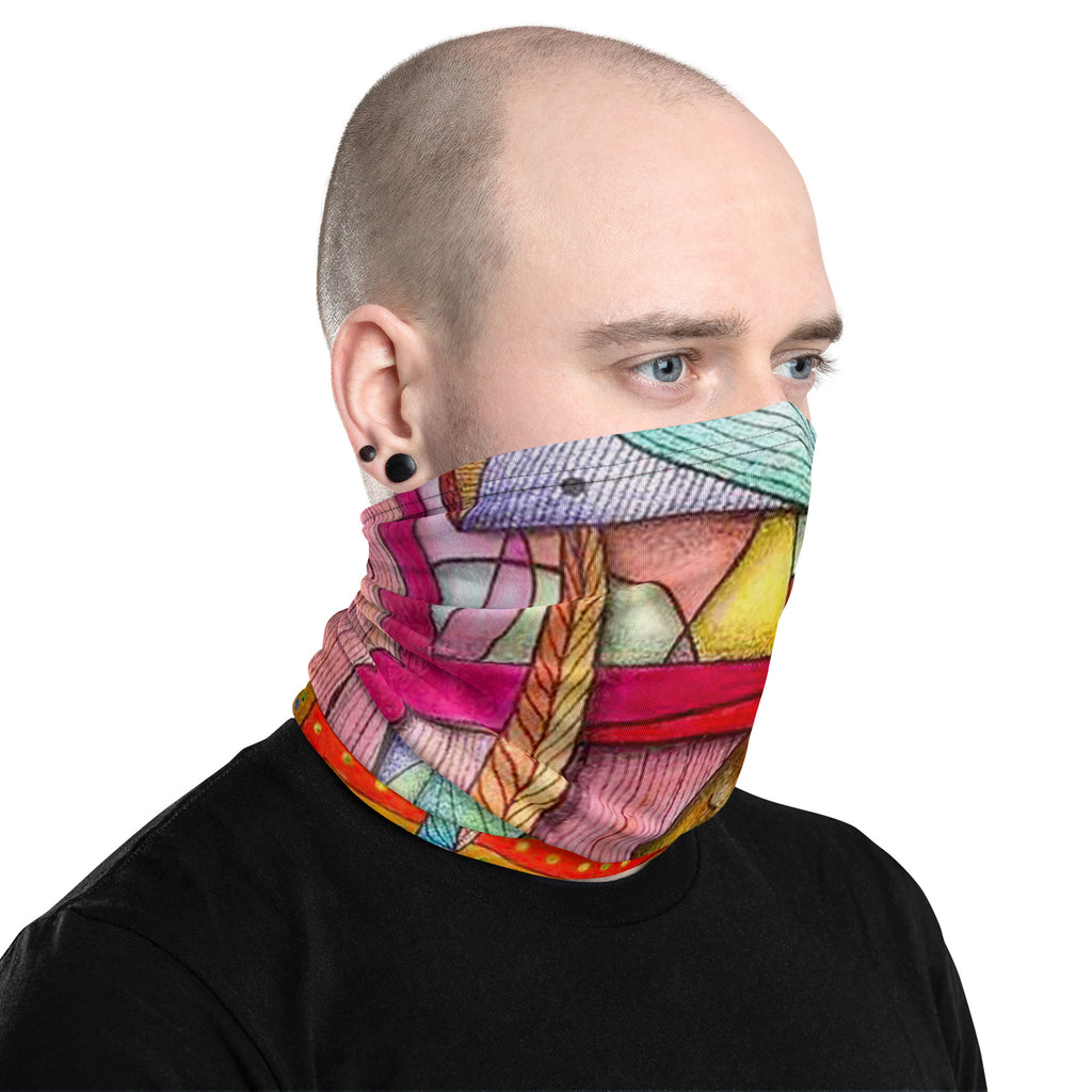 Cat on chair Neck Gaiter