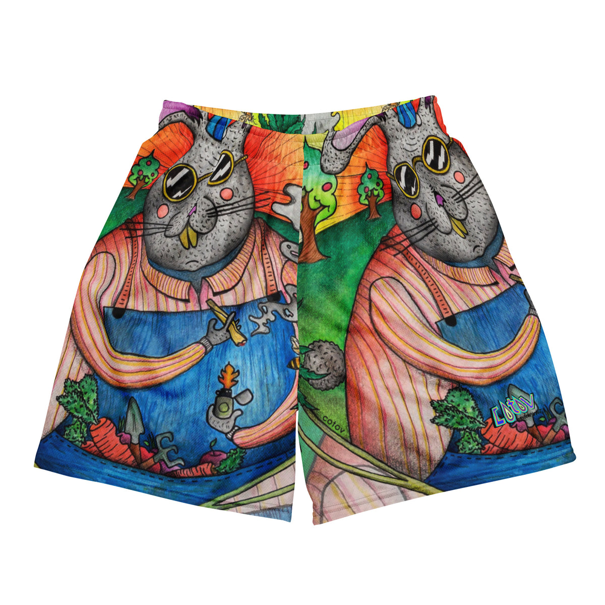 Rabbit mesh shorts