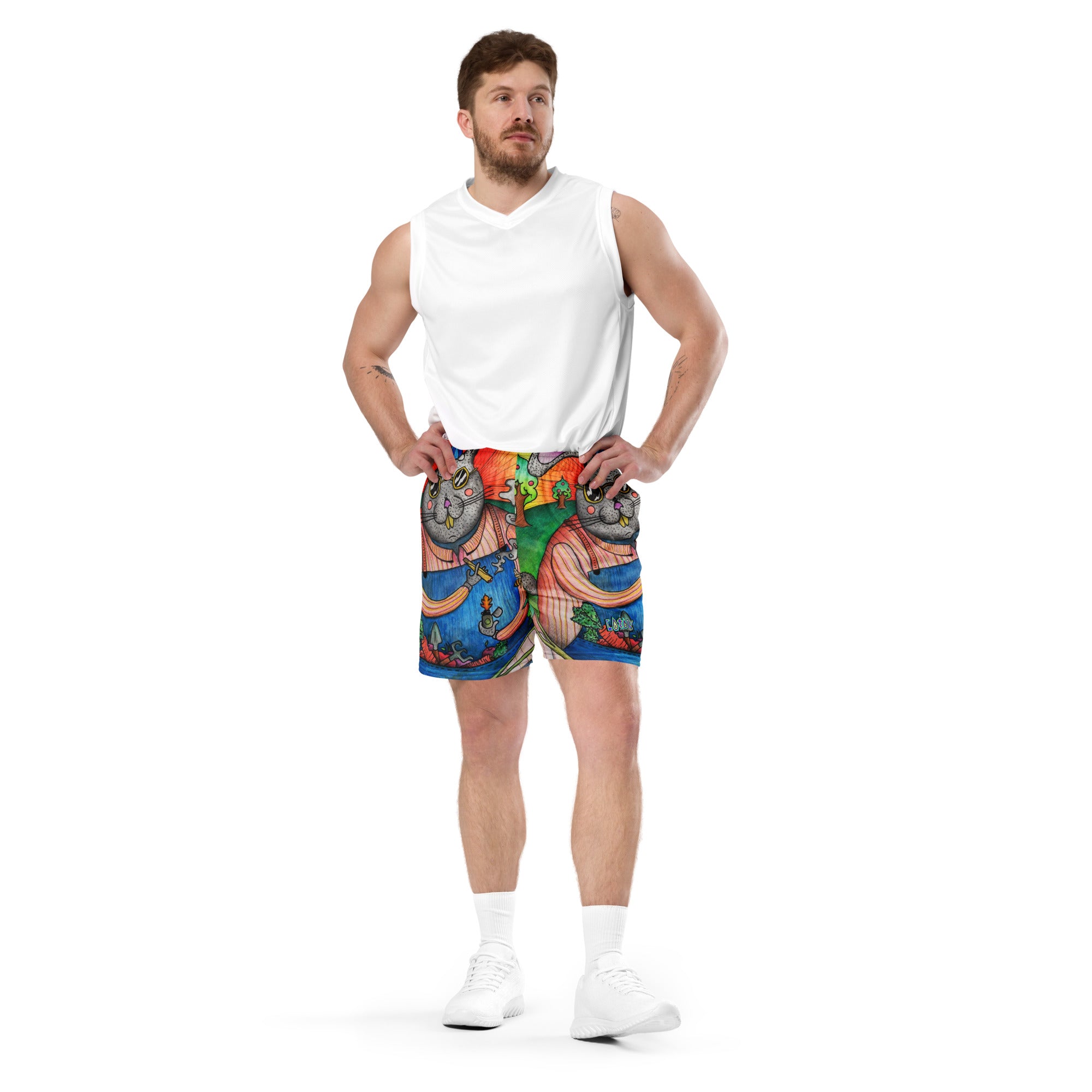 Rabbit mesh shorts