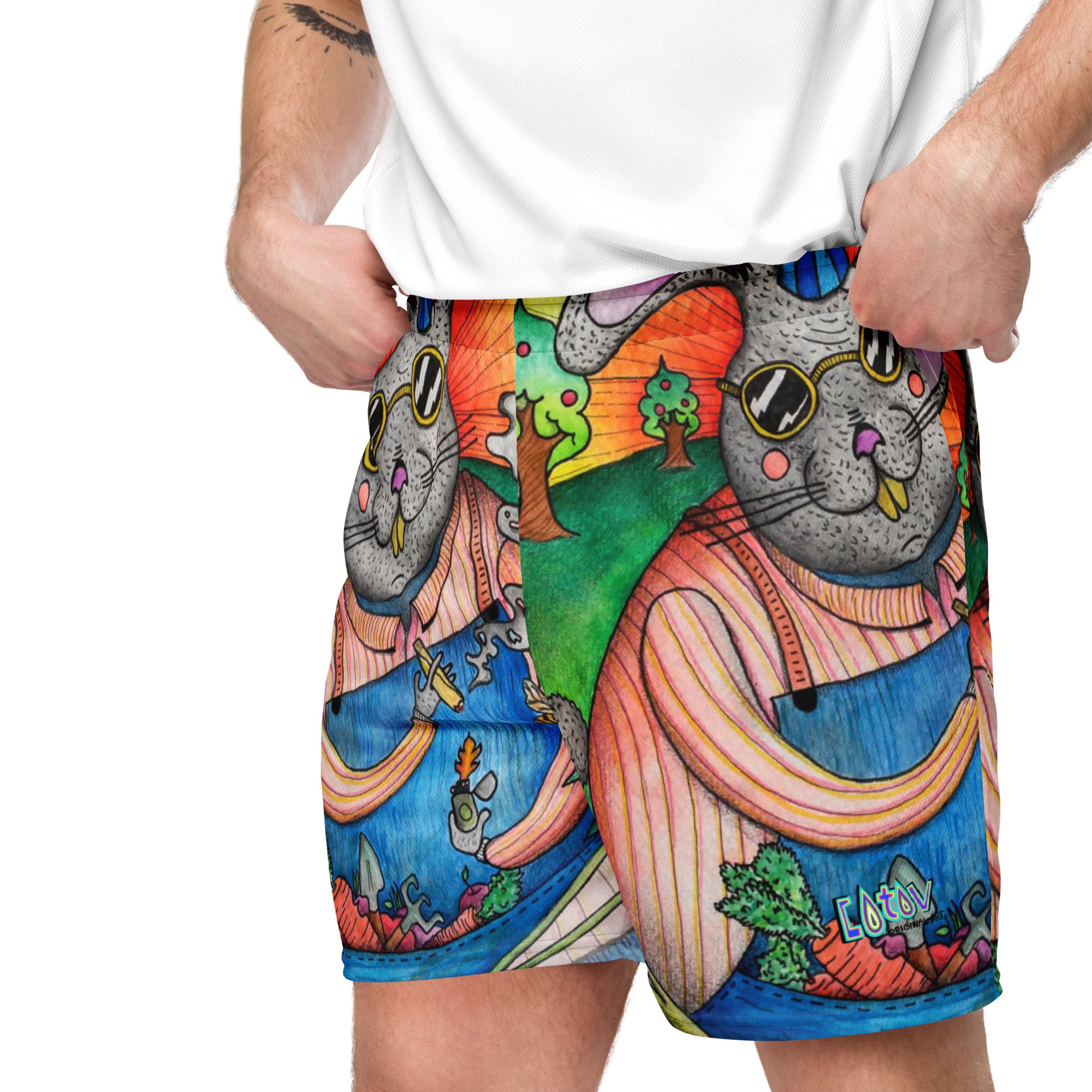 Rabbit mesh shorts