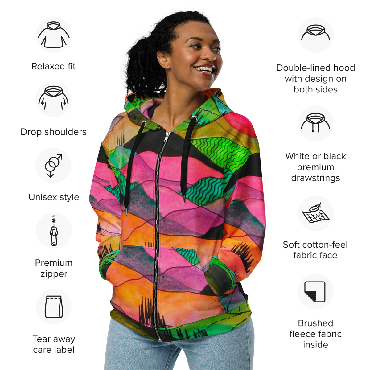 Dreams zip hoodie