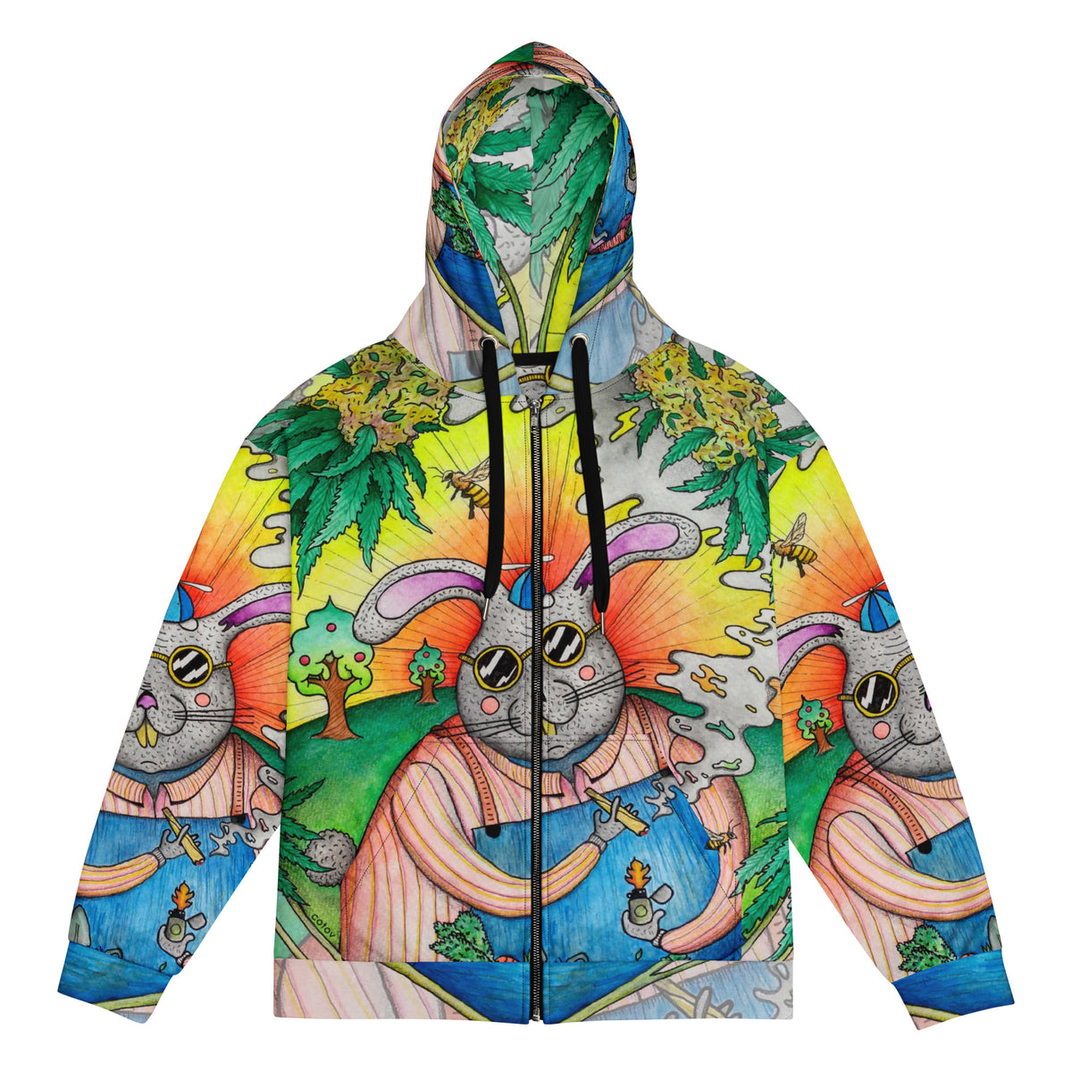 Rabbit zip hoodie