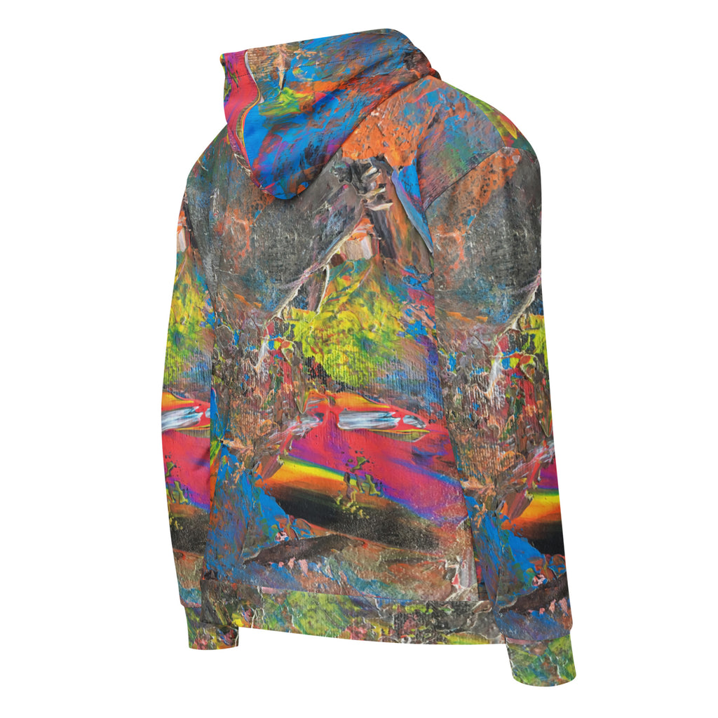 Neon zip hoodie
