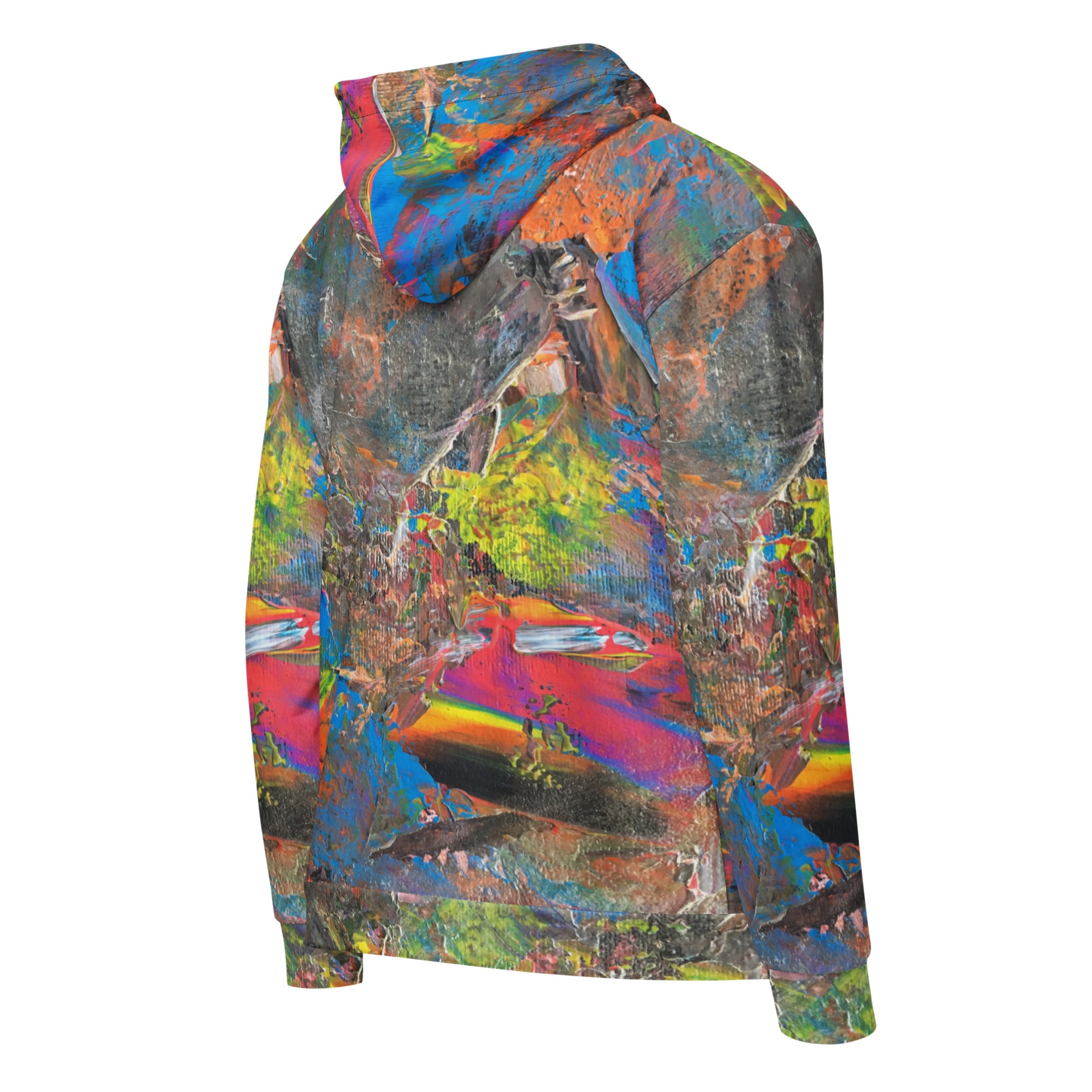 Neon zip hoodie