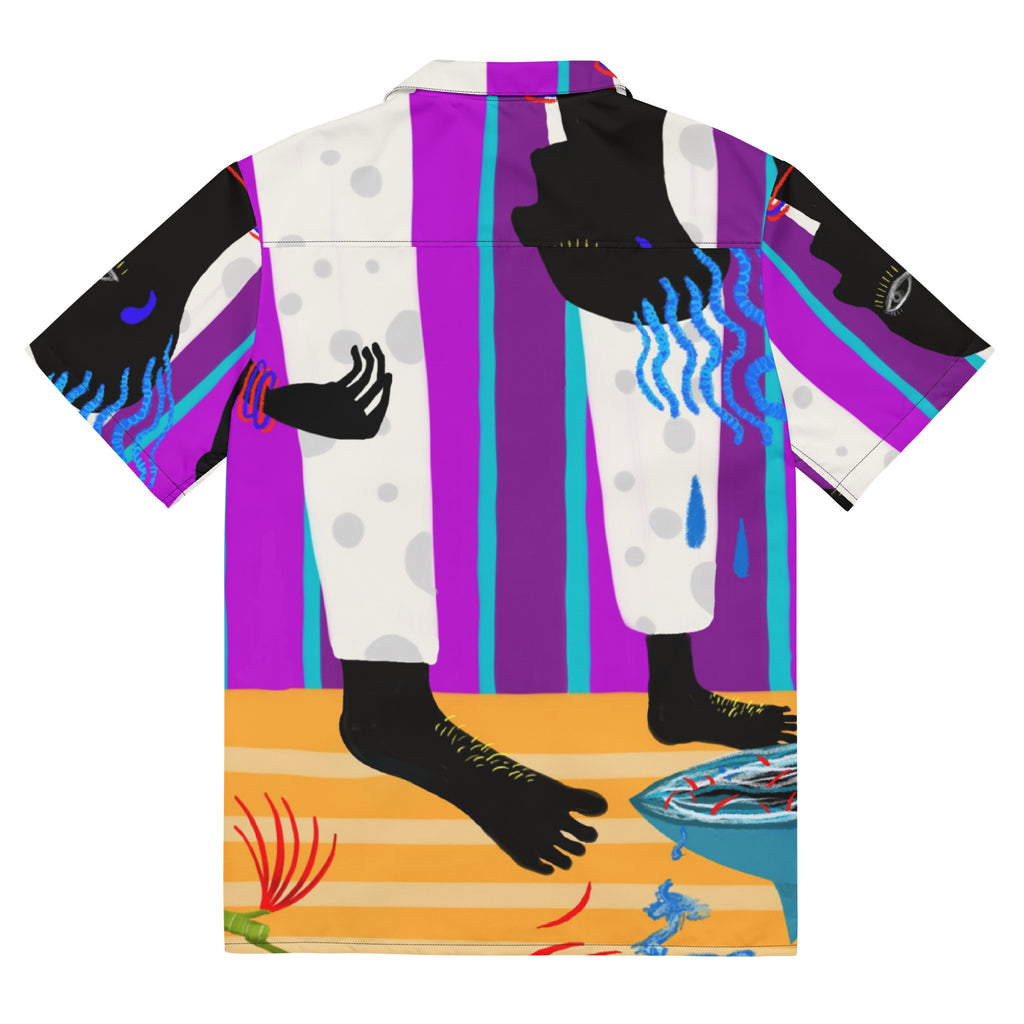 Hair button shirt