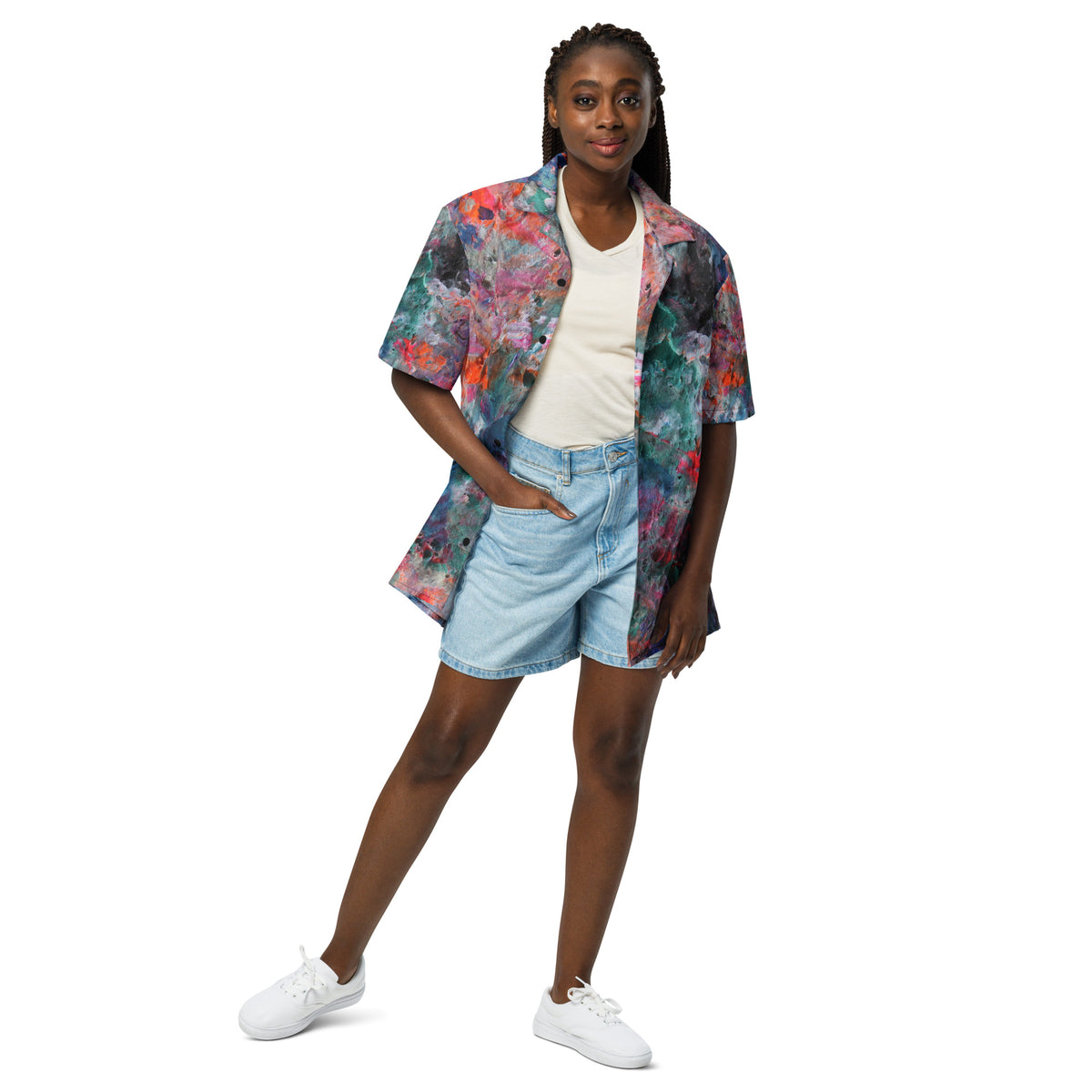 Clouds button shirt