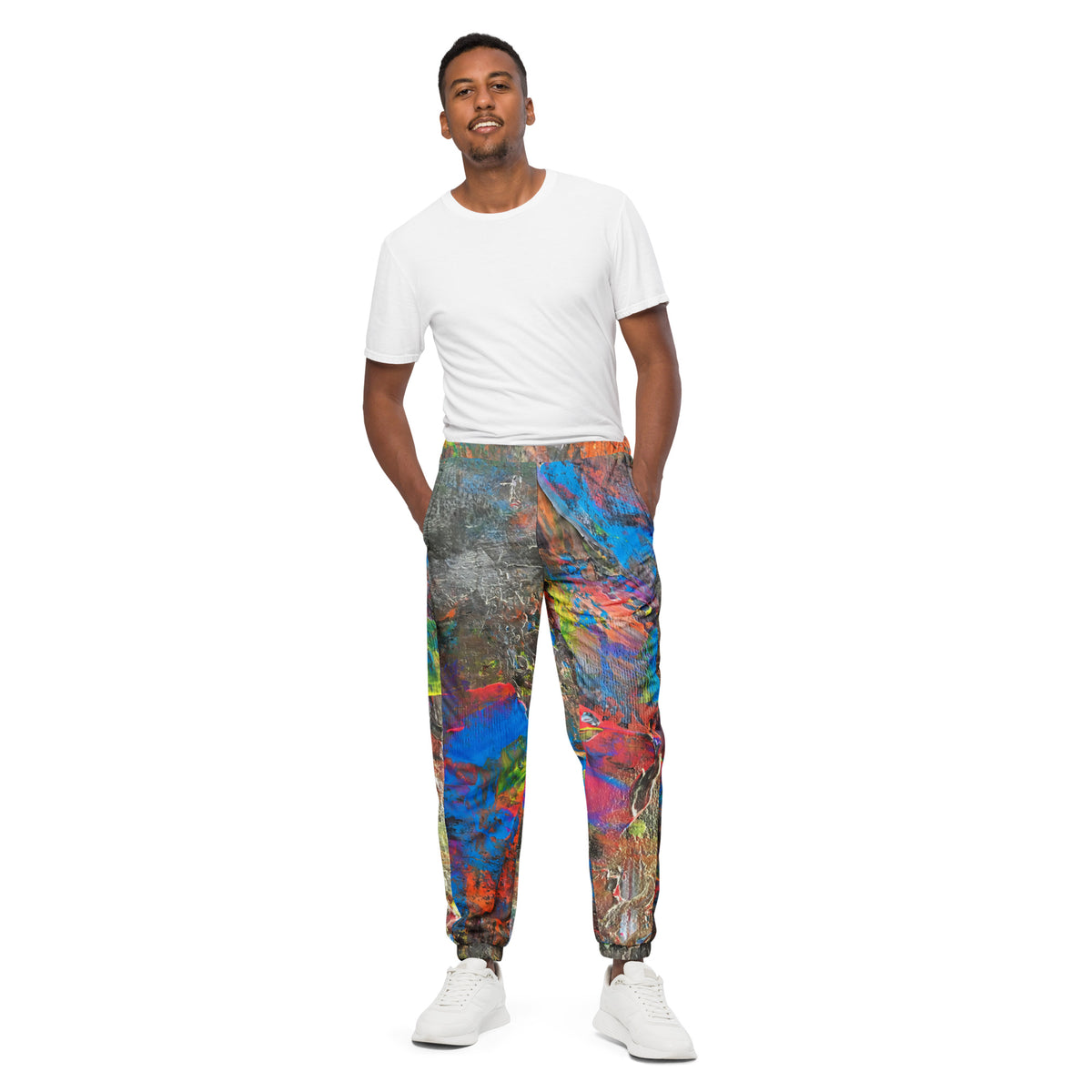Neon track pants