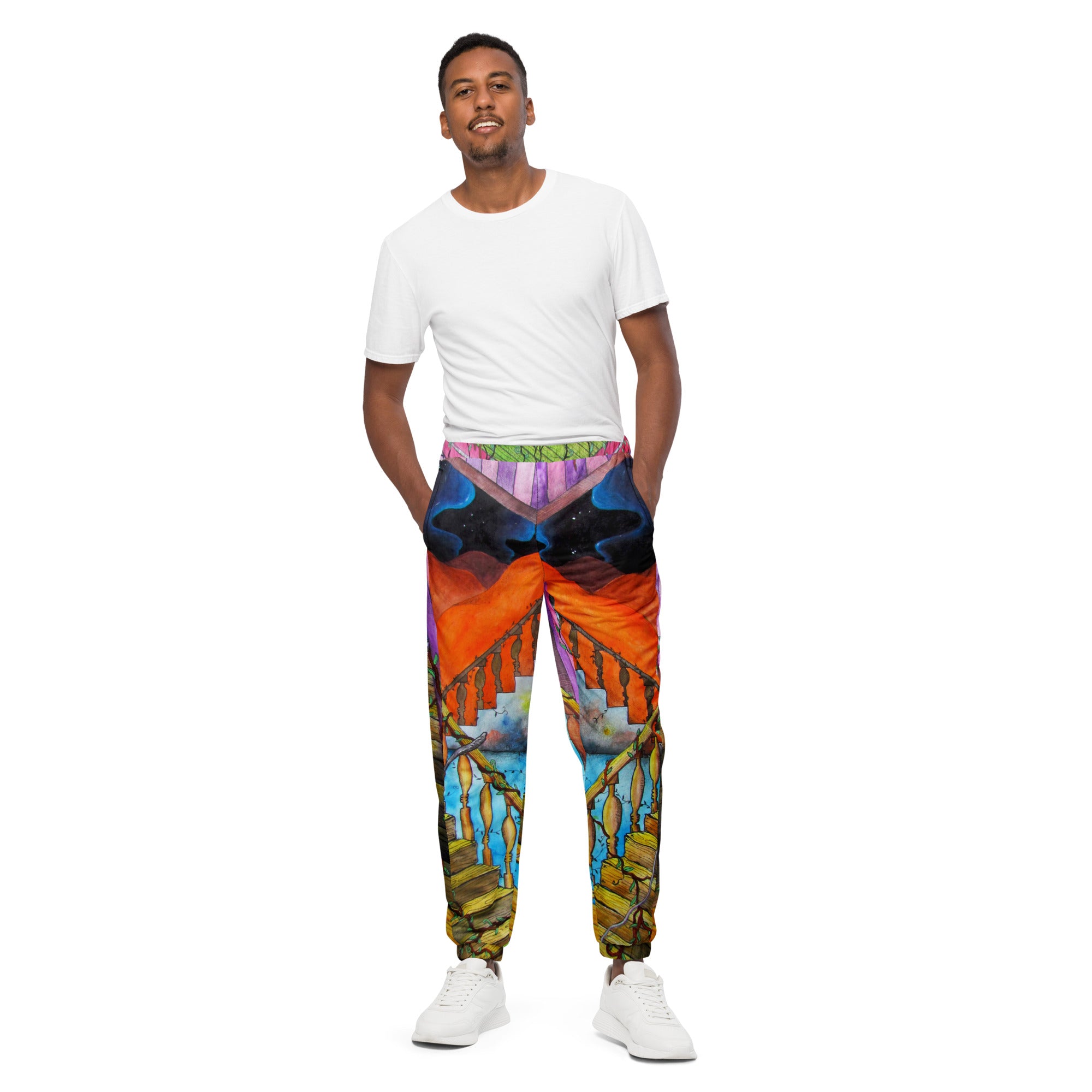 Stairs track pants