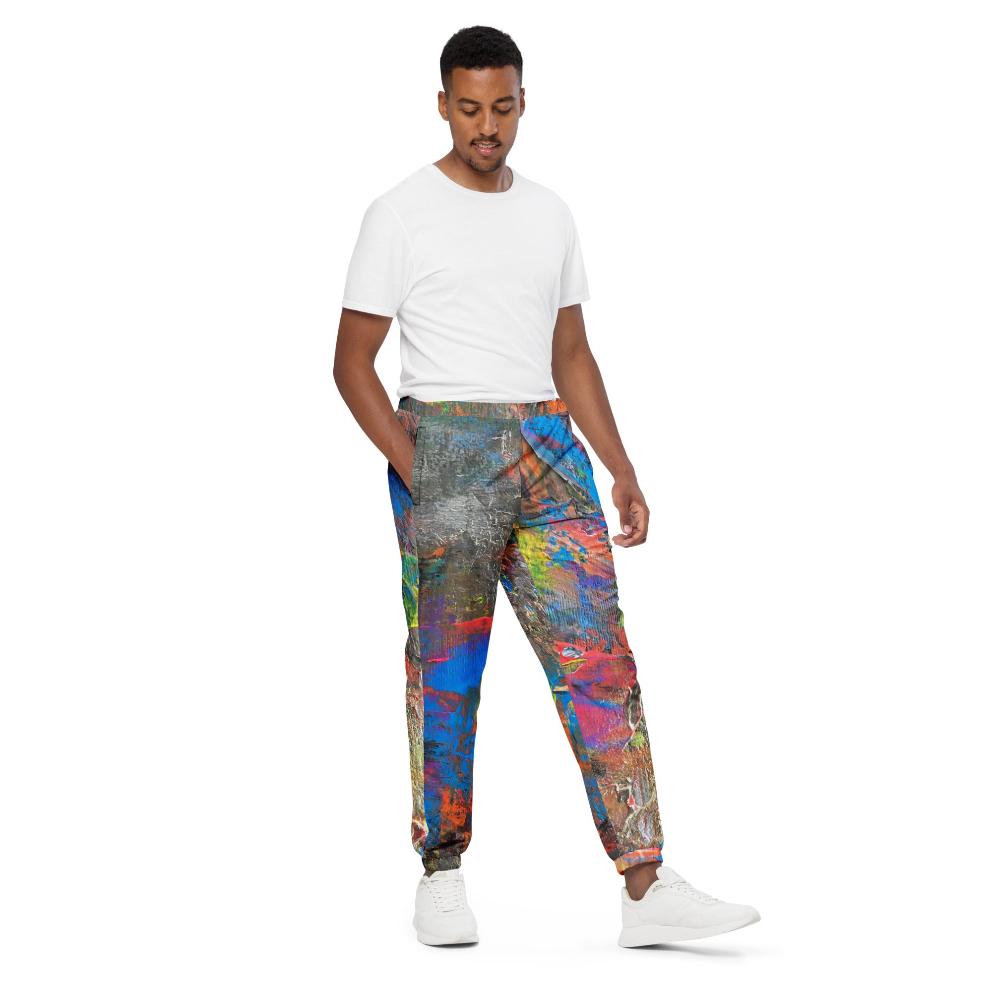 Neon track pants