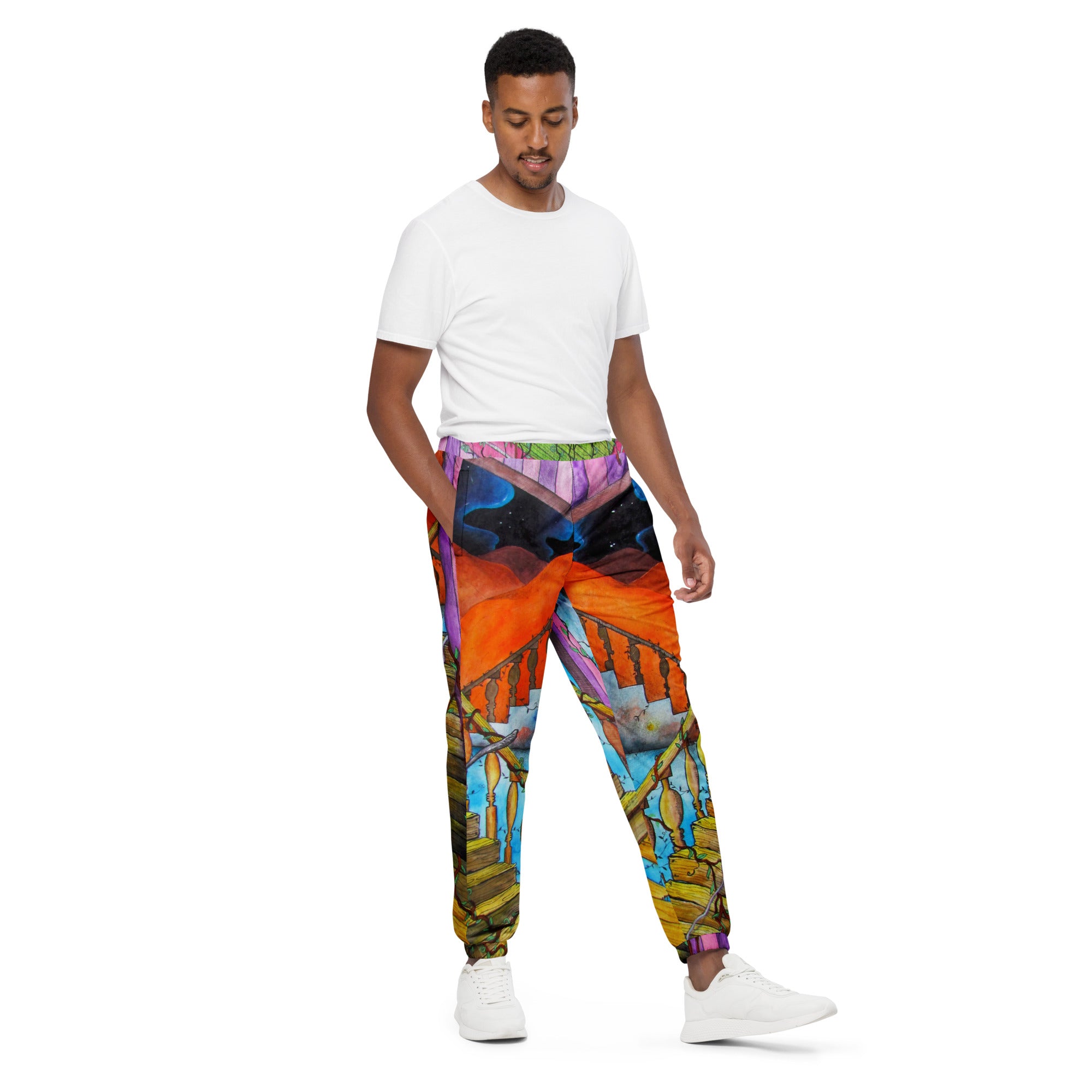 Stairs track pants