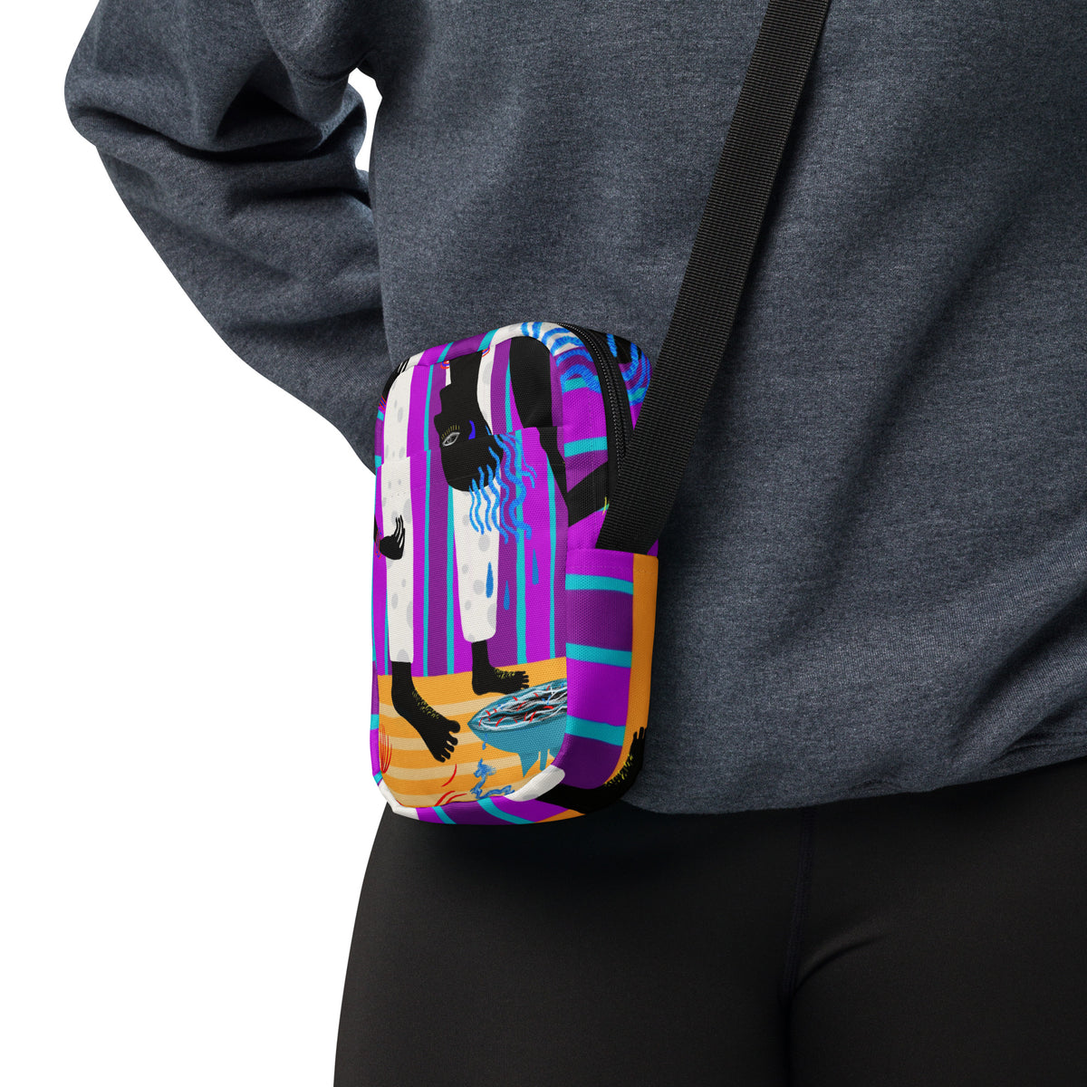 Hair crossbody bag