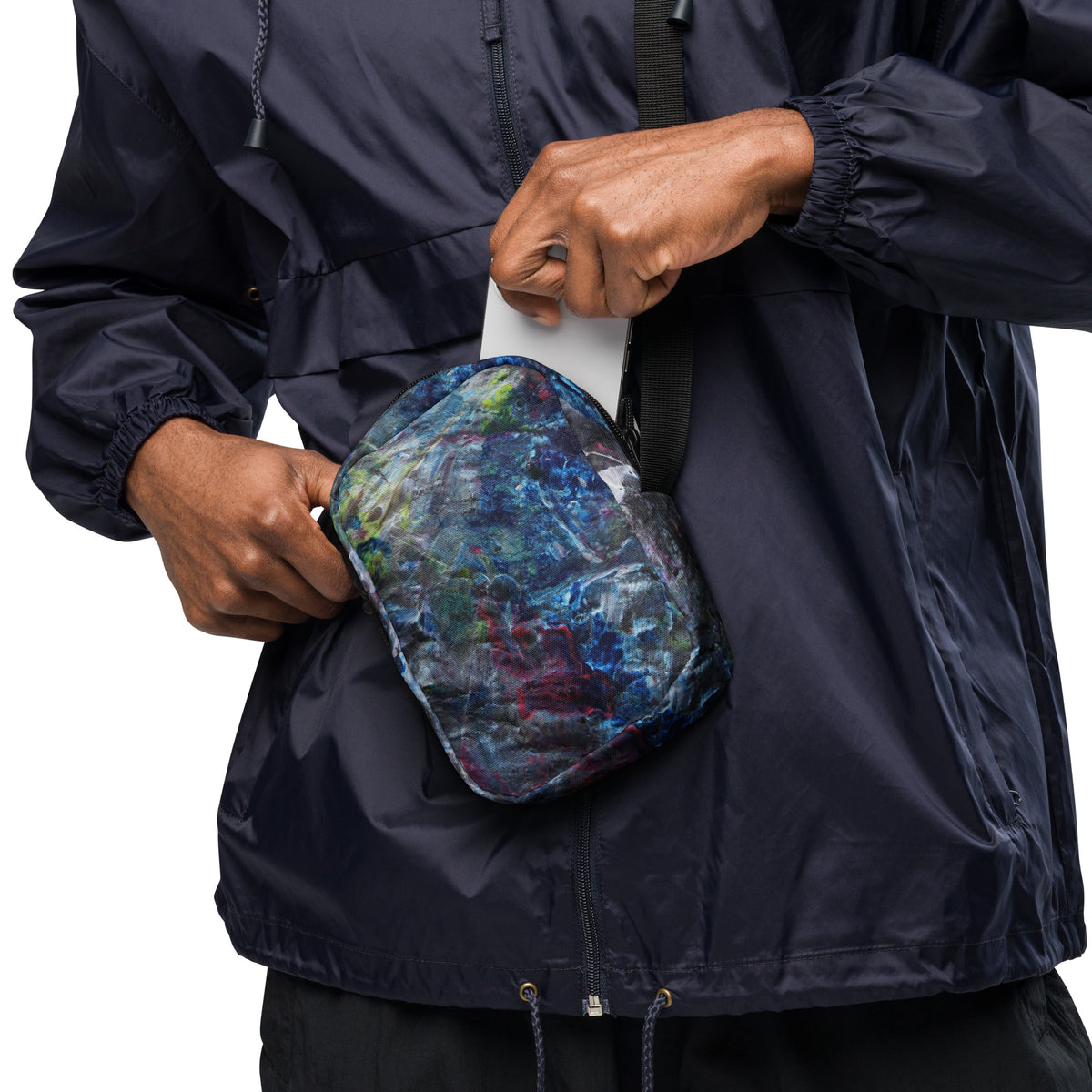 Petroleum crossbody bag
