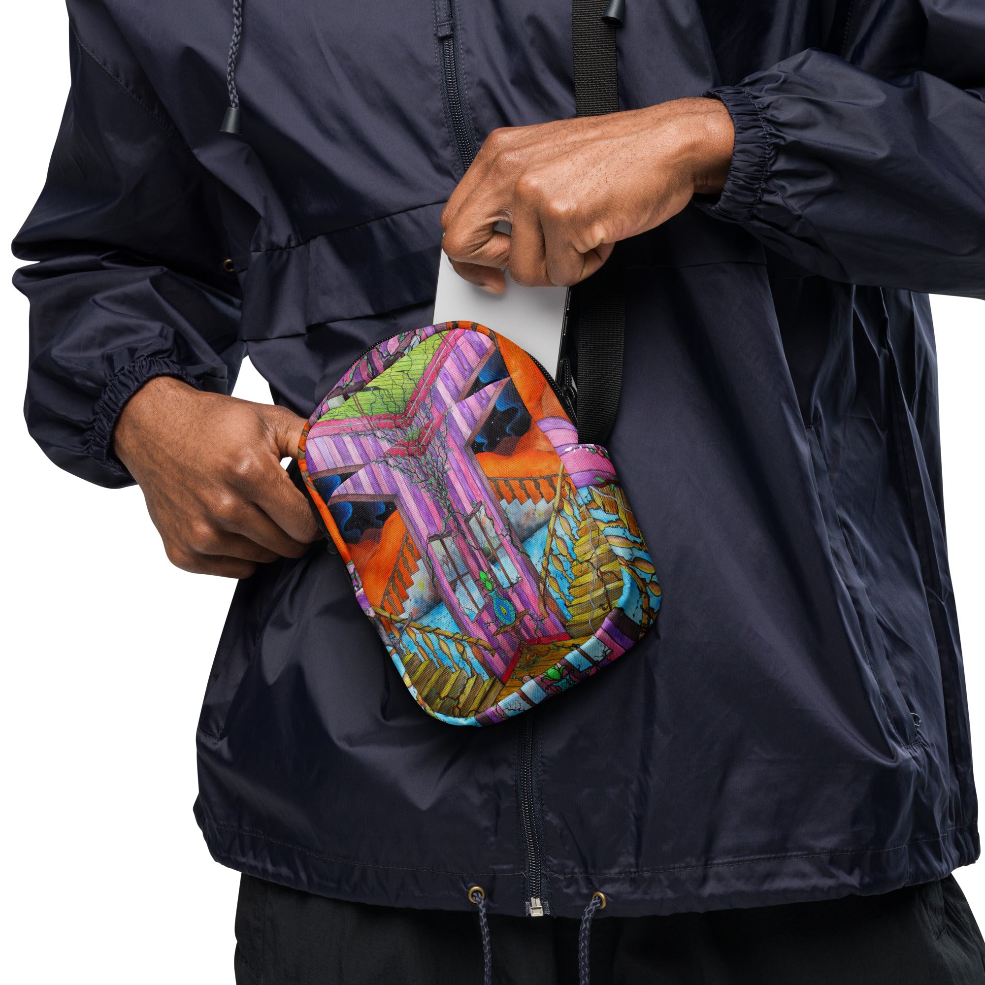 Stairs crossbody bag