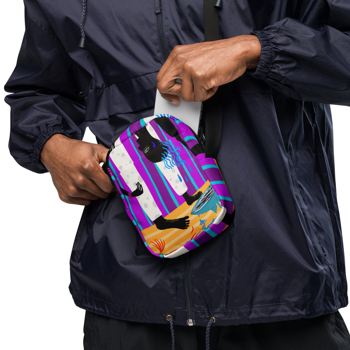 Hair crossbody bag