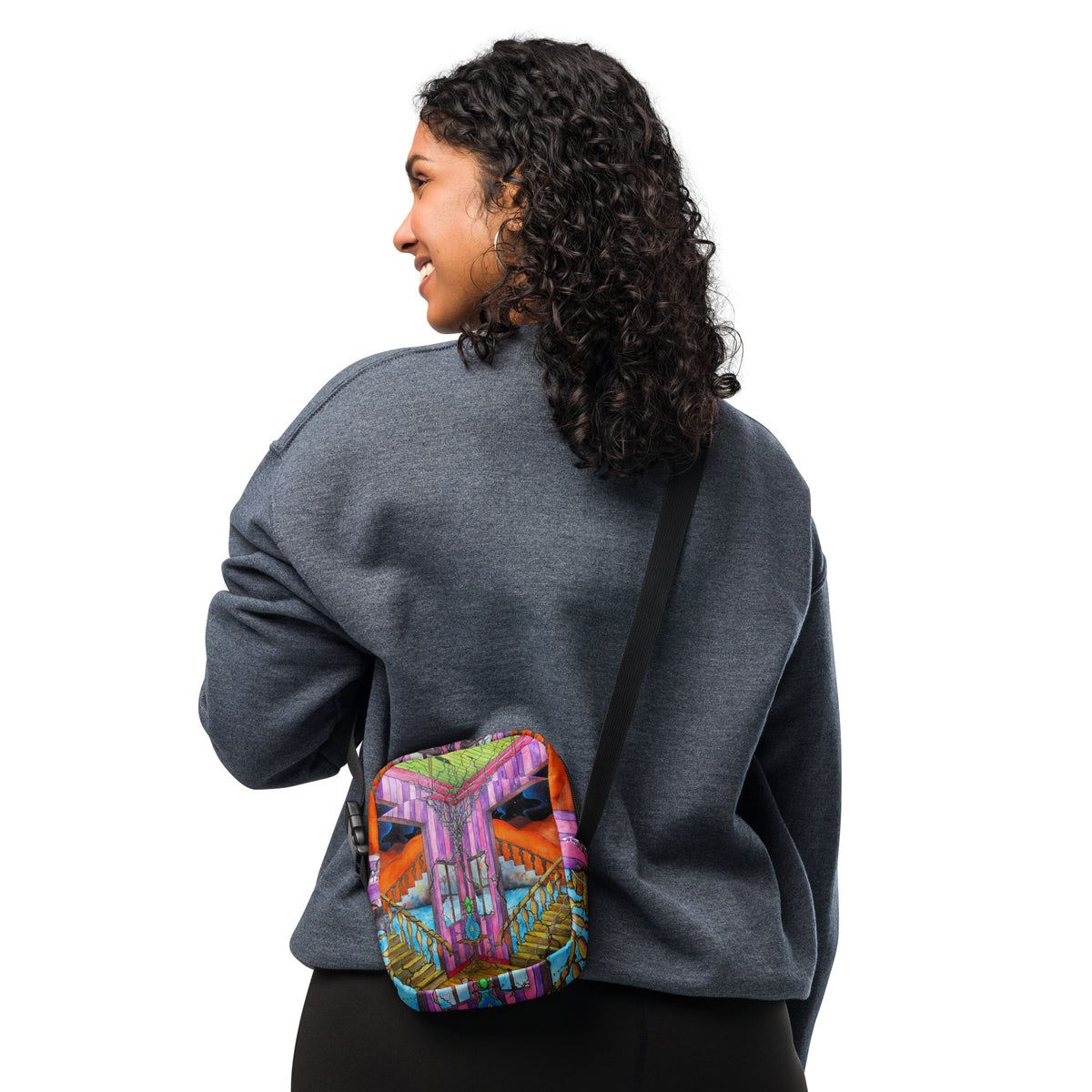 Stairs crossbody bag