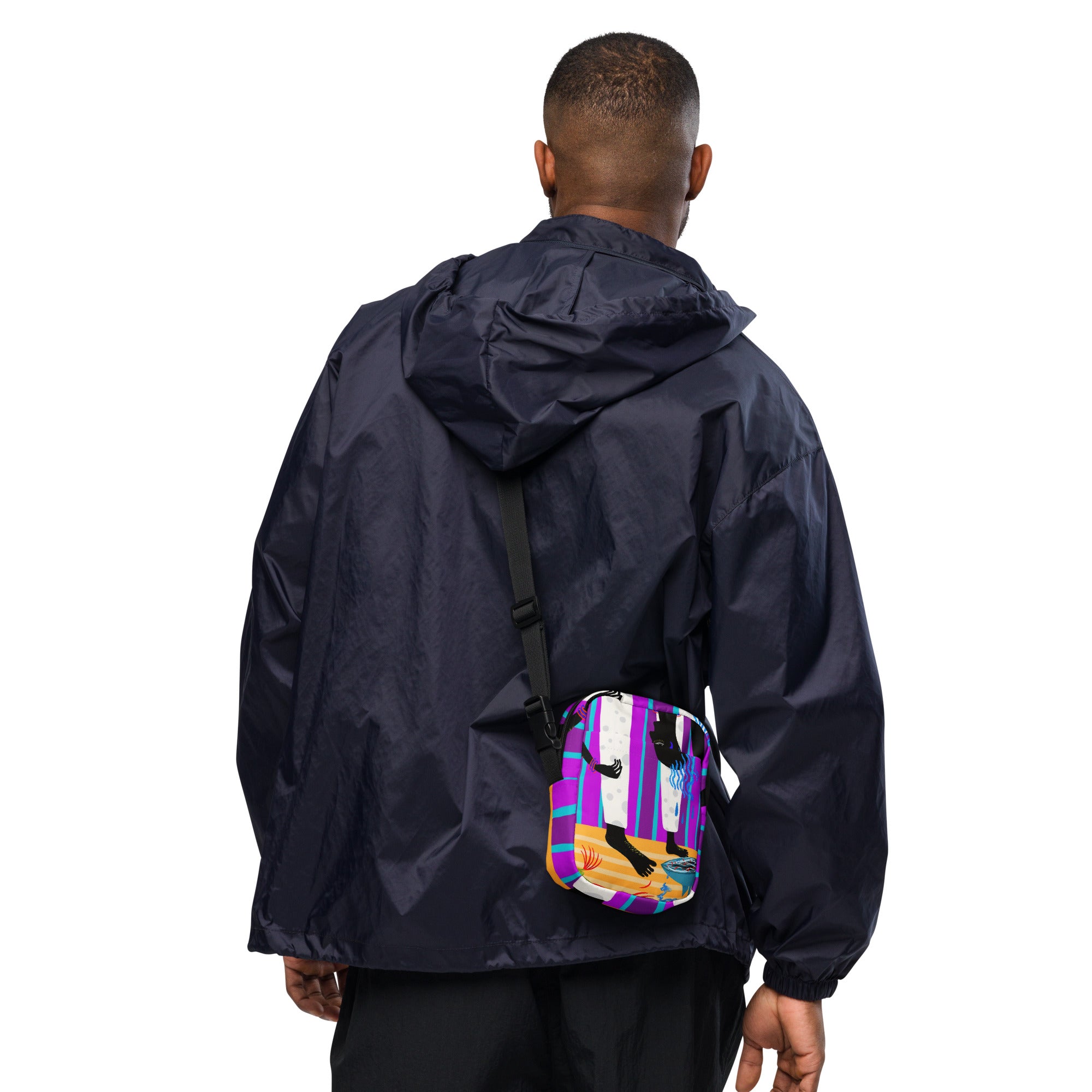 Hair crossbody bag