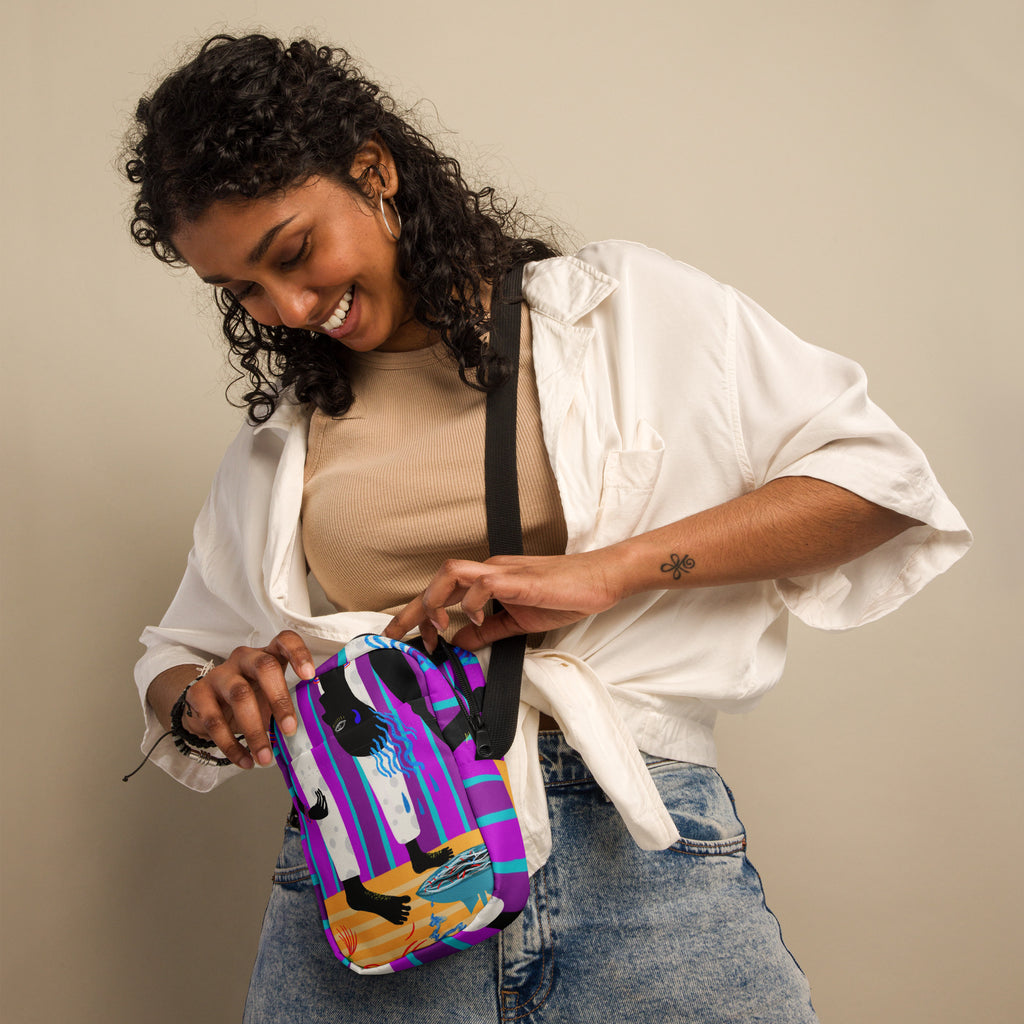 Hair crossbody bag