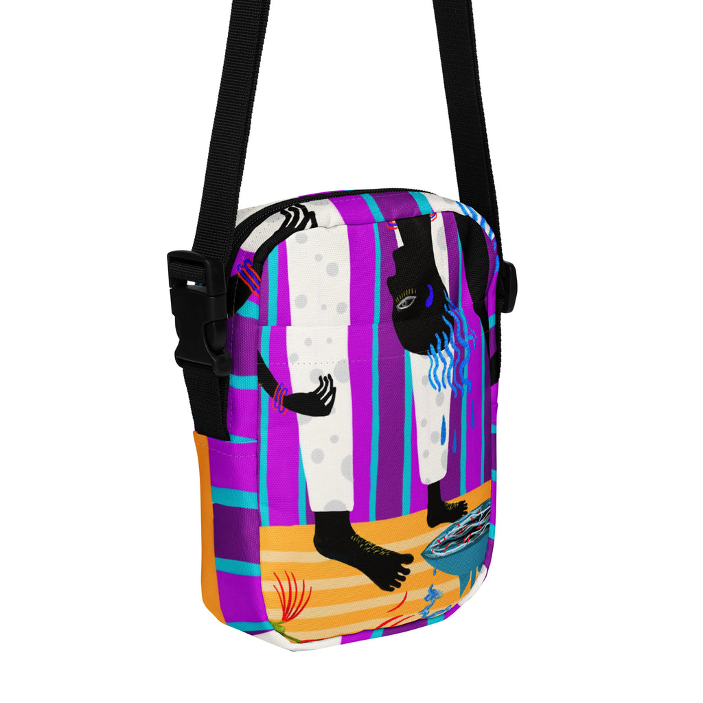 Hair crossbody bag