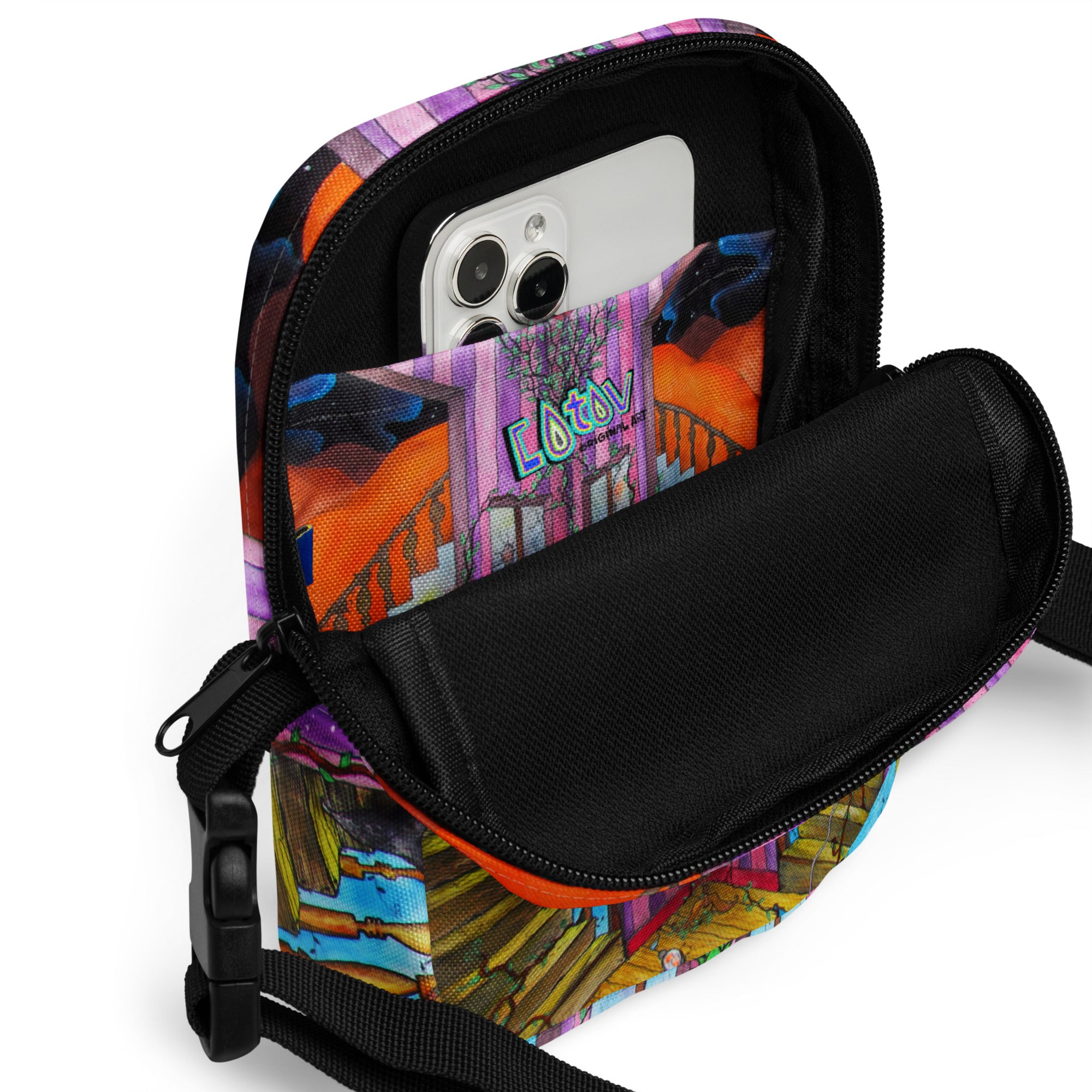 Stairs crossbody bag