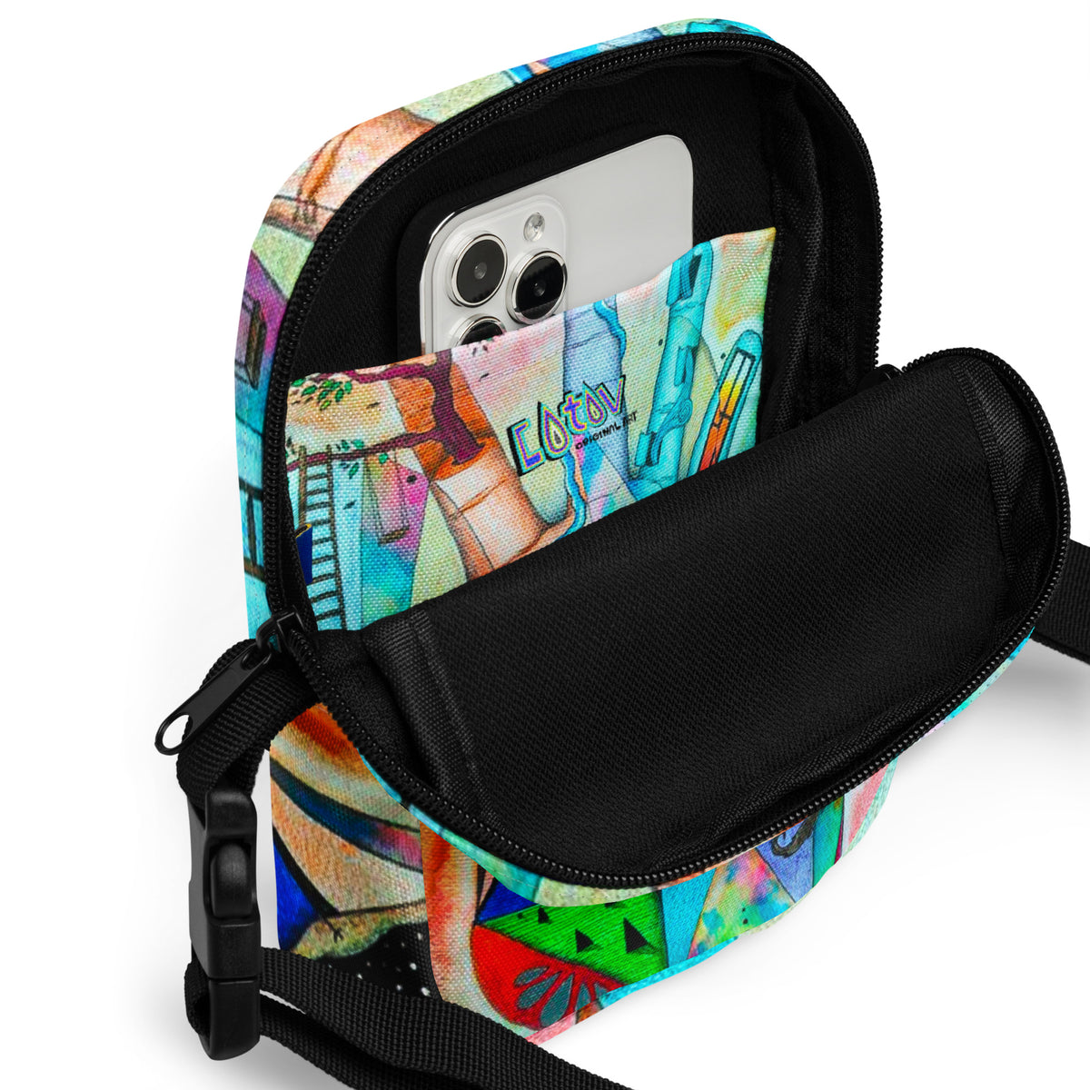 Elemental crossbody bag