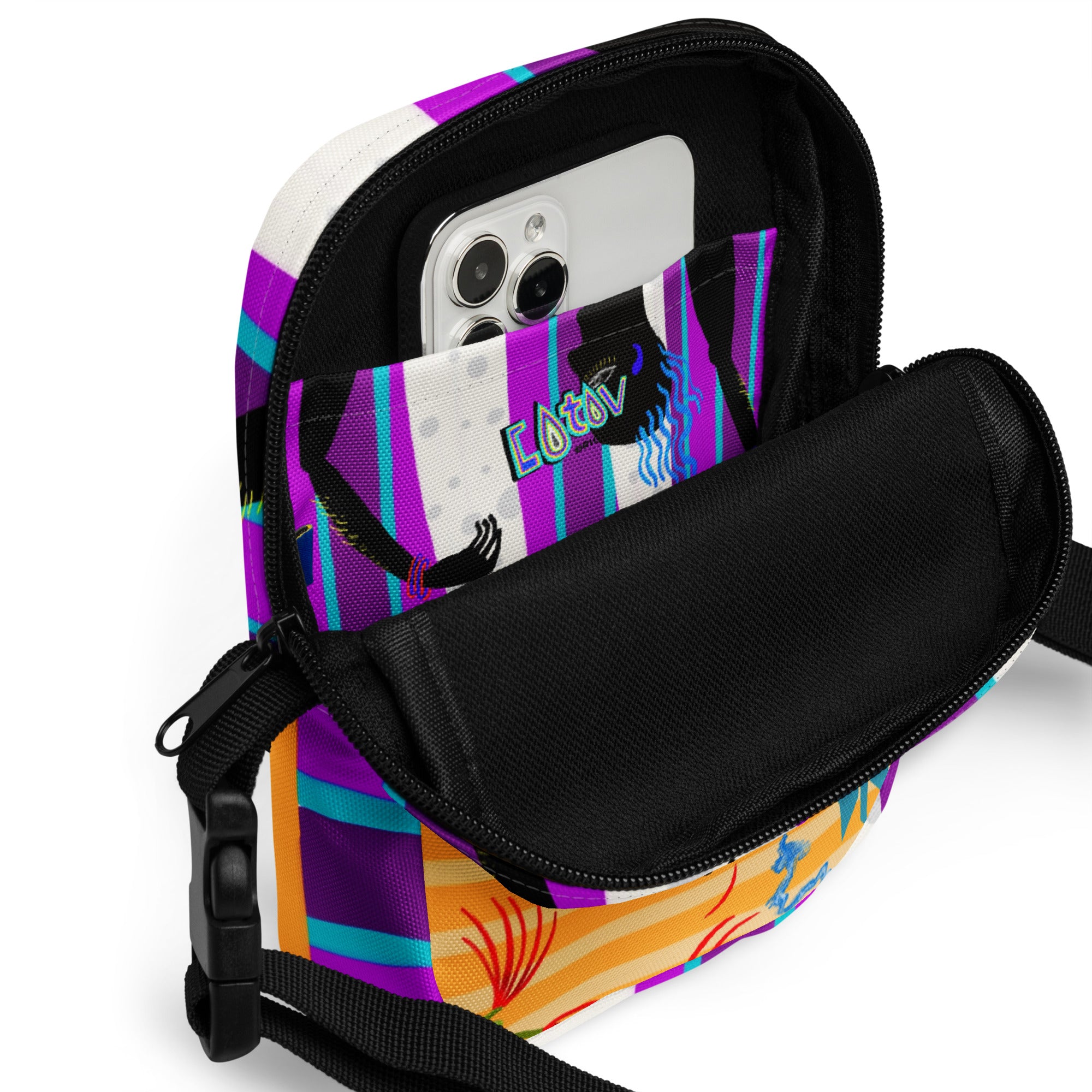 Hair crossbody bag