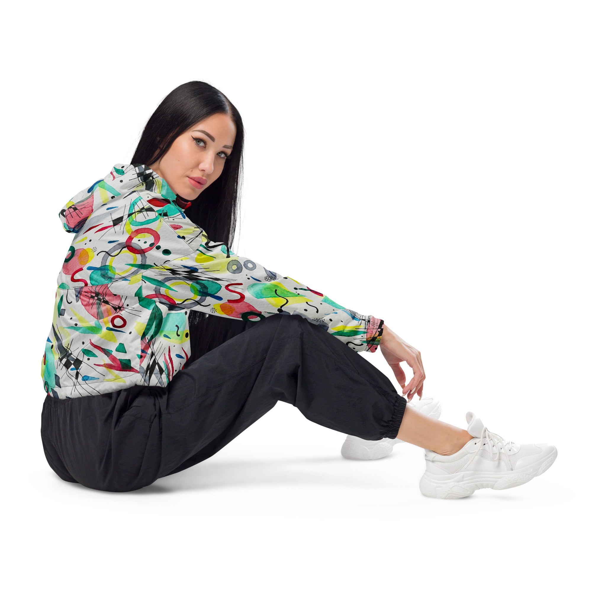 Kitchen rain cropped windbreaker