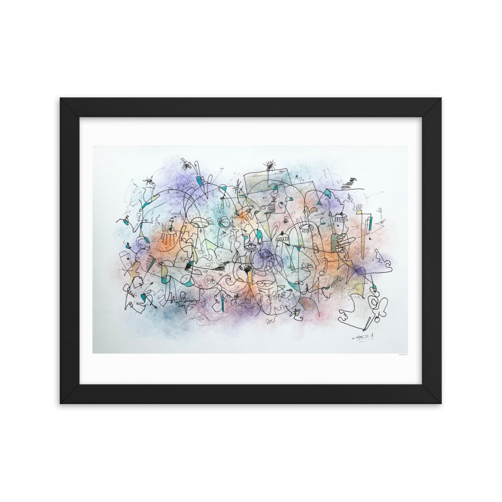 Poeme Framed poster