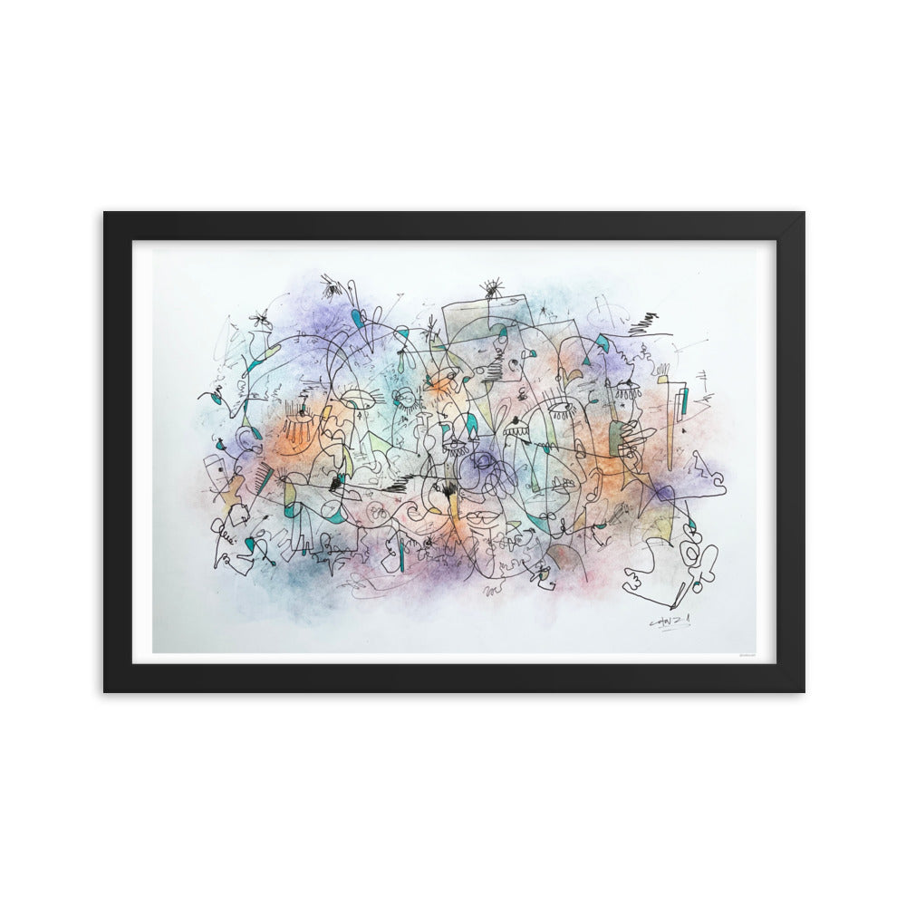 Poeme Framed poster