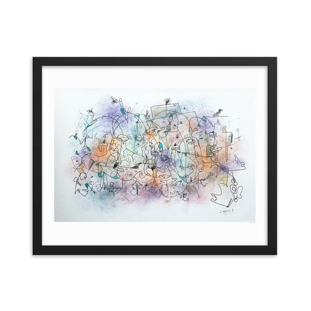 Poeme Framed poster