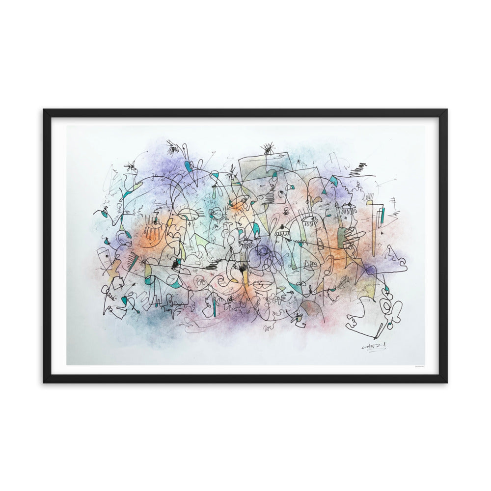 Poeme Framed poster