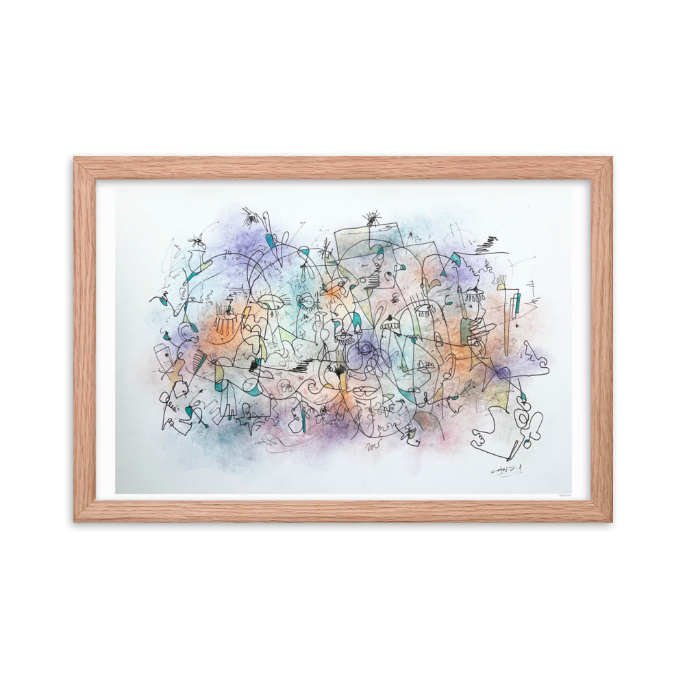 Poeme Framed poster
