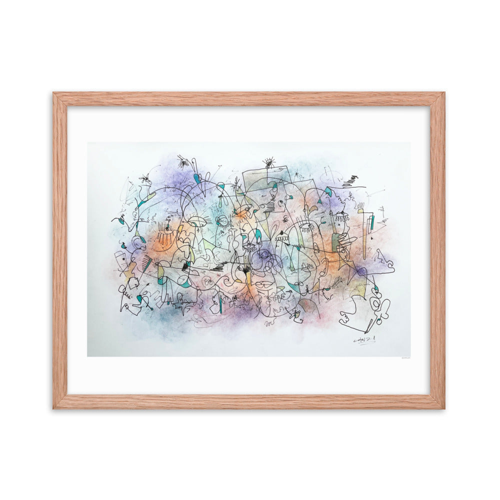 Poeme Framed poster