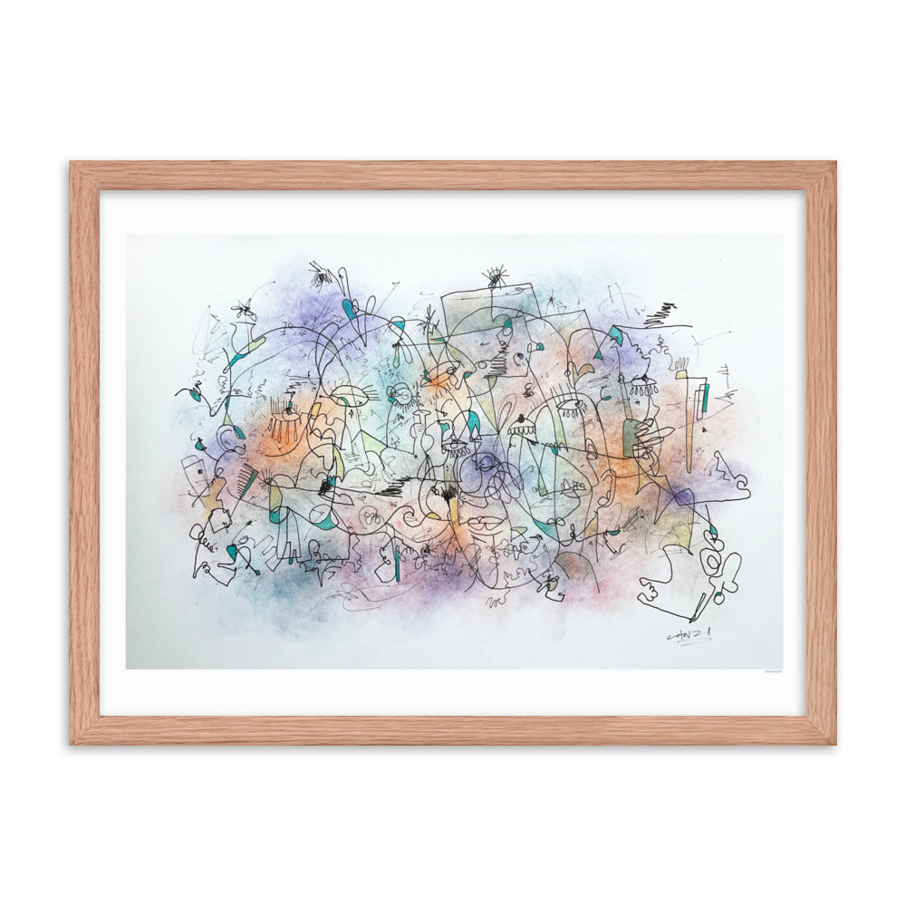 Poeme Framed poster