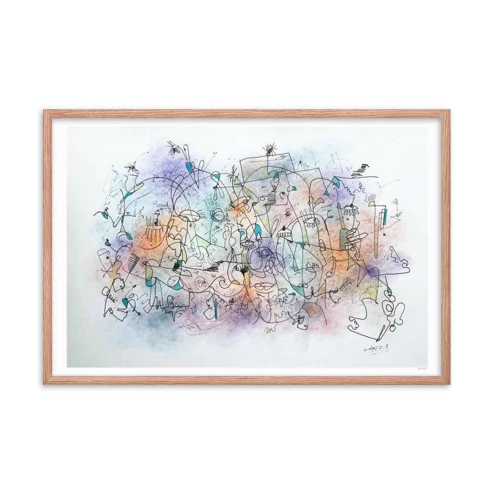 Poeme Framed poster