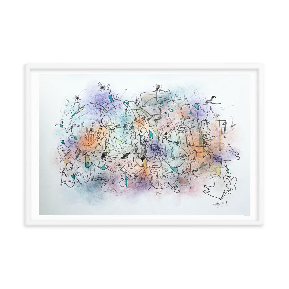 Poeme Framed poster