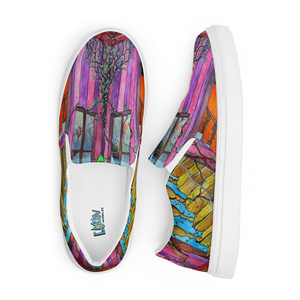 Stairs canvas shoes