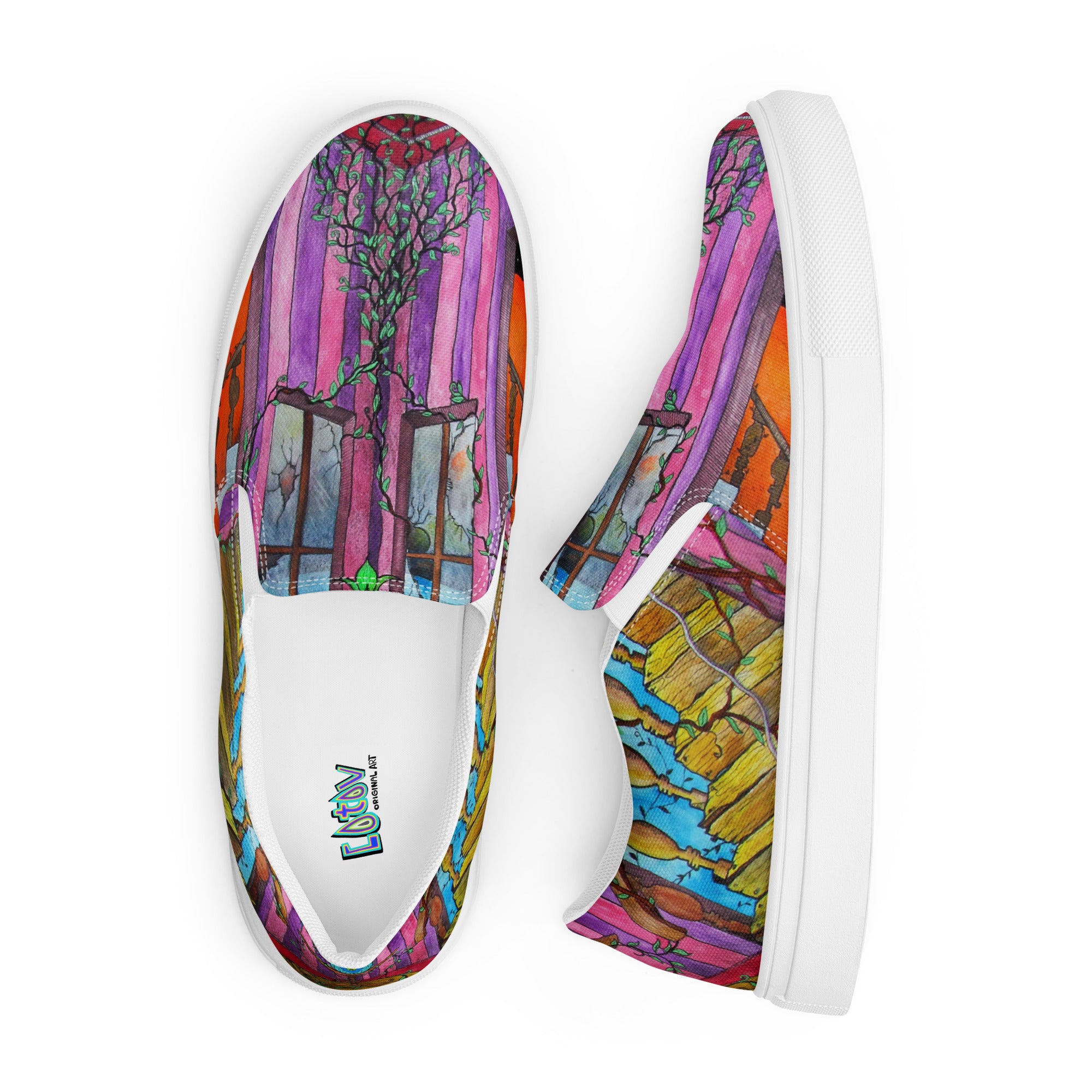 Stairs canvas shoes