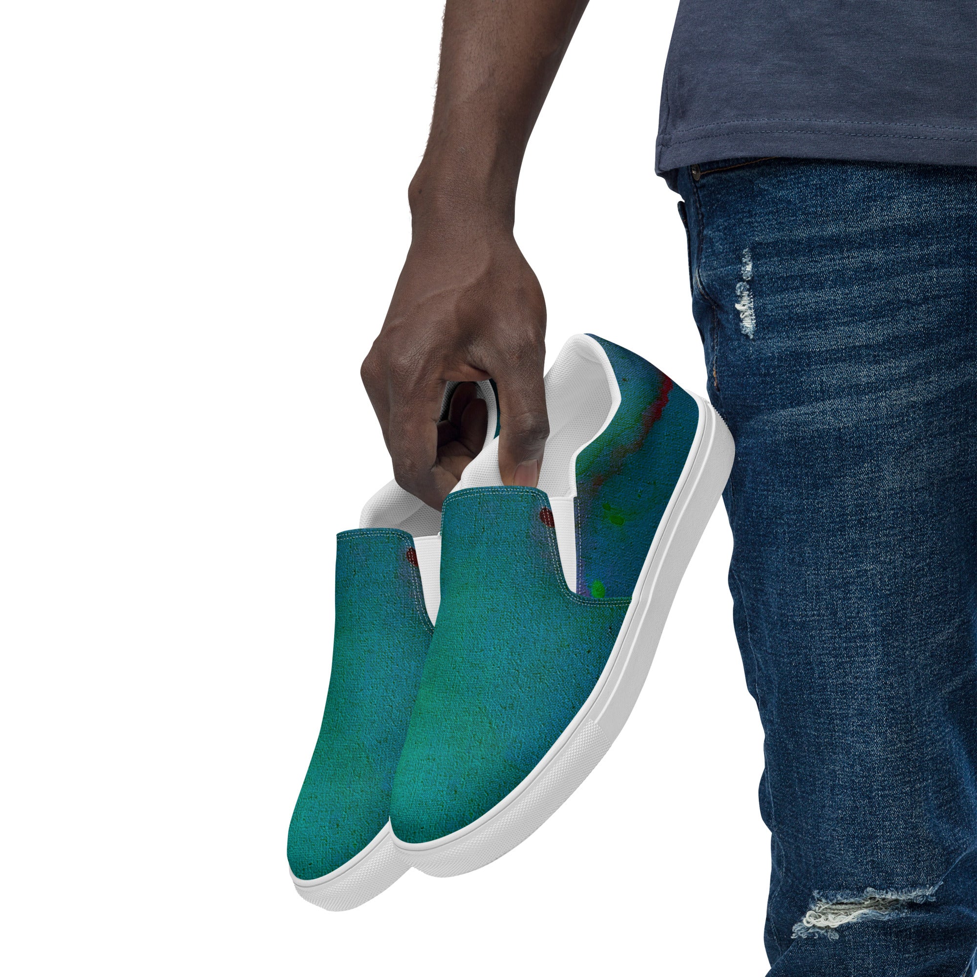 Ink slip-on canvas shoes