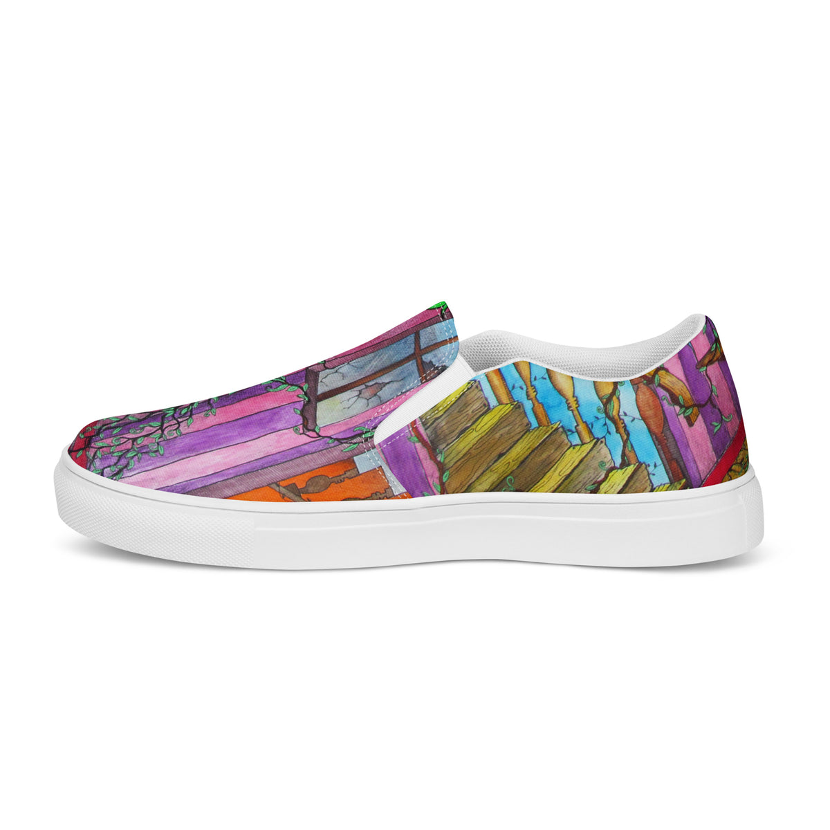 Stairs canvas shoes
