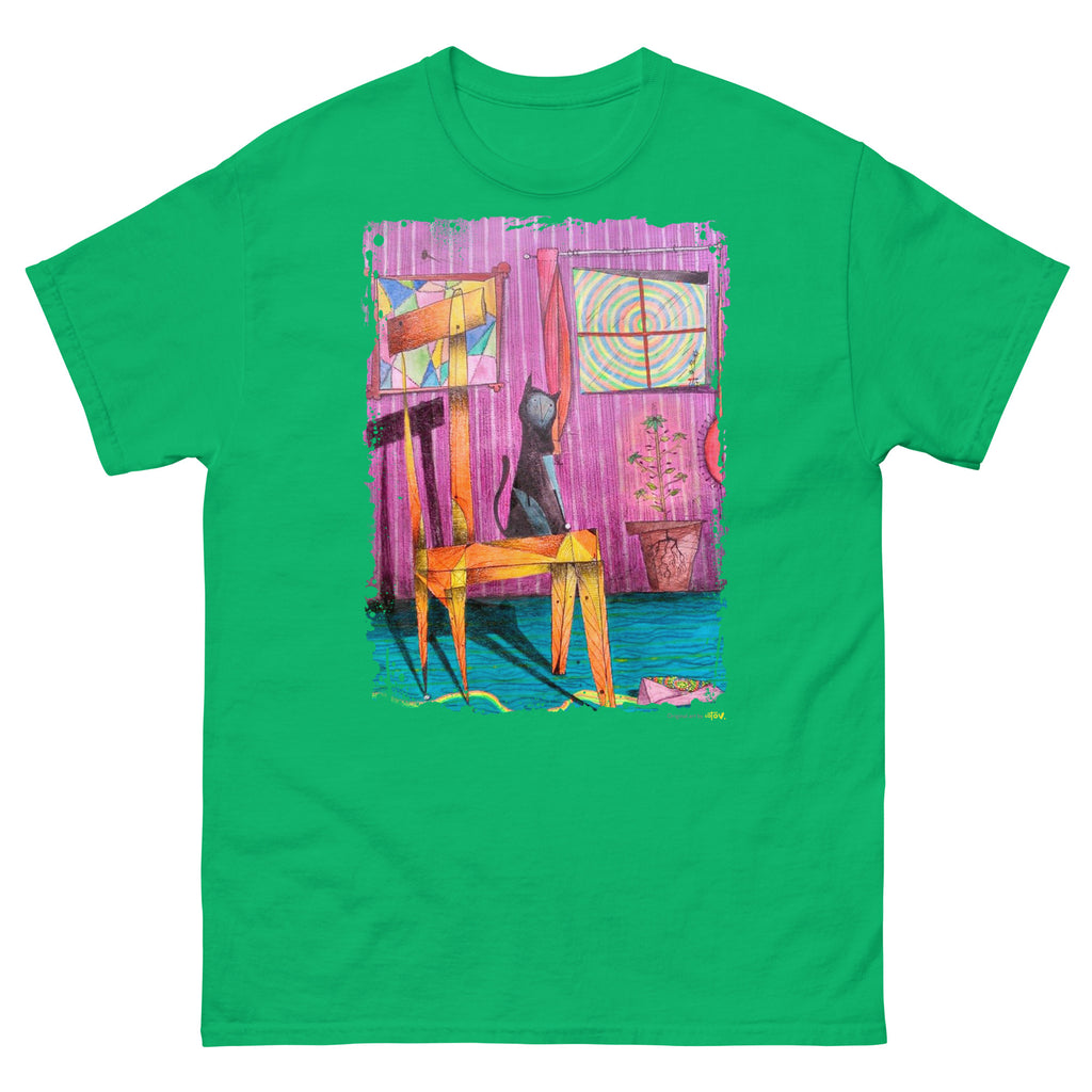 Cat on chair II classic tee